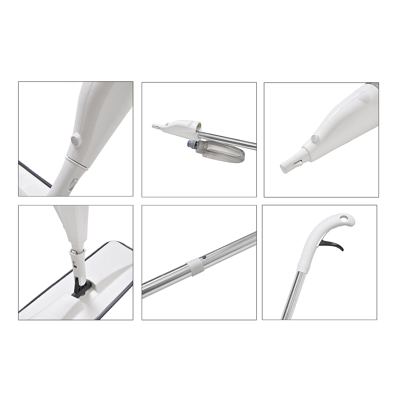 Spray Mop with 3 Towels - Grey