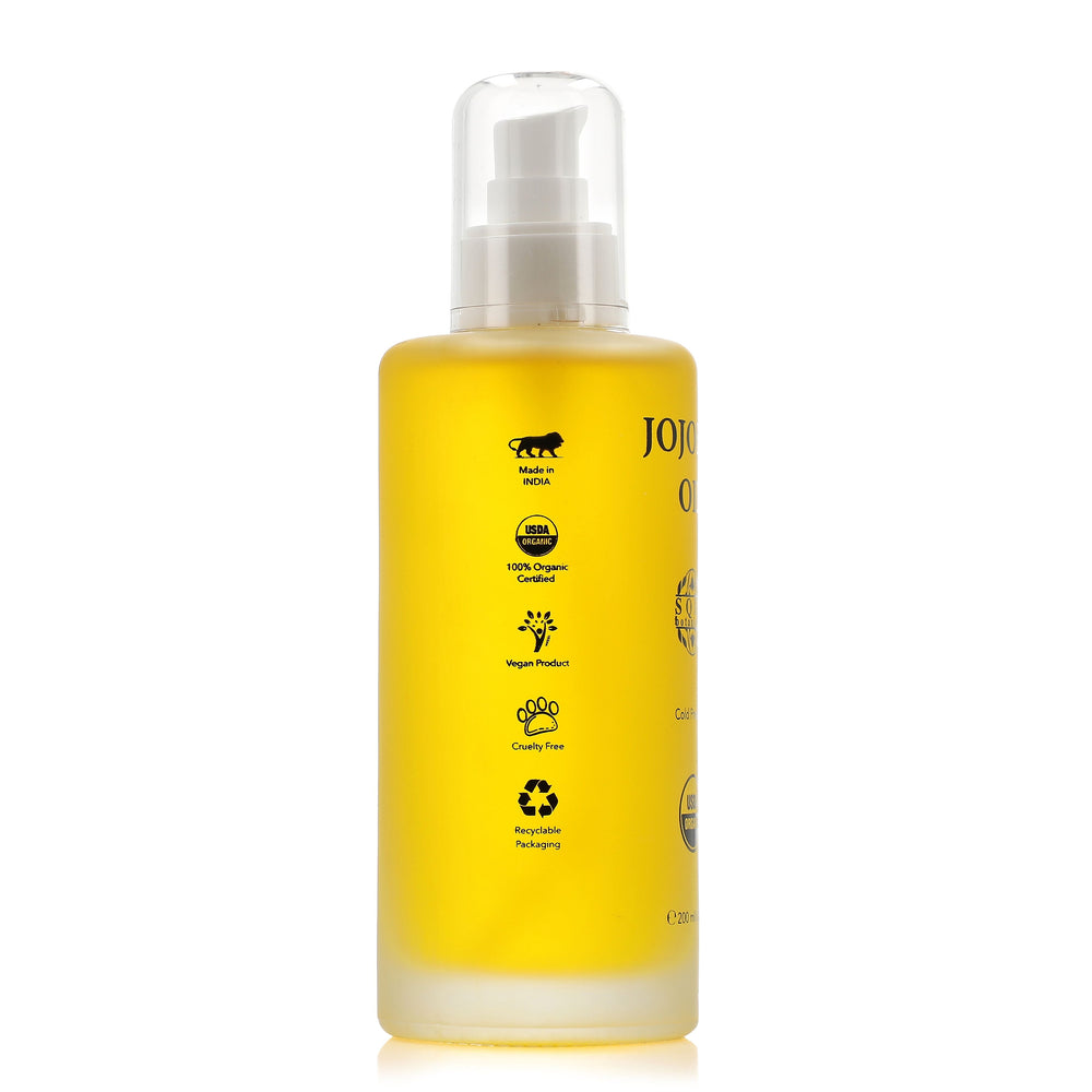 Sqin Botanicals - 100% Organic Cold Pressed Natural Jojoba Oil  200ml