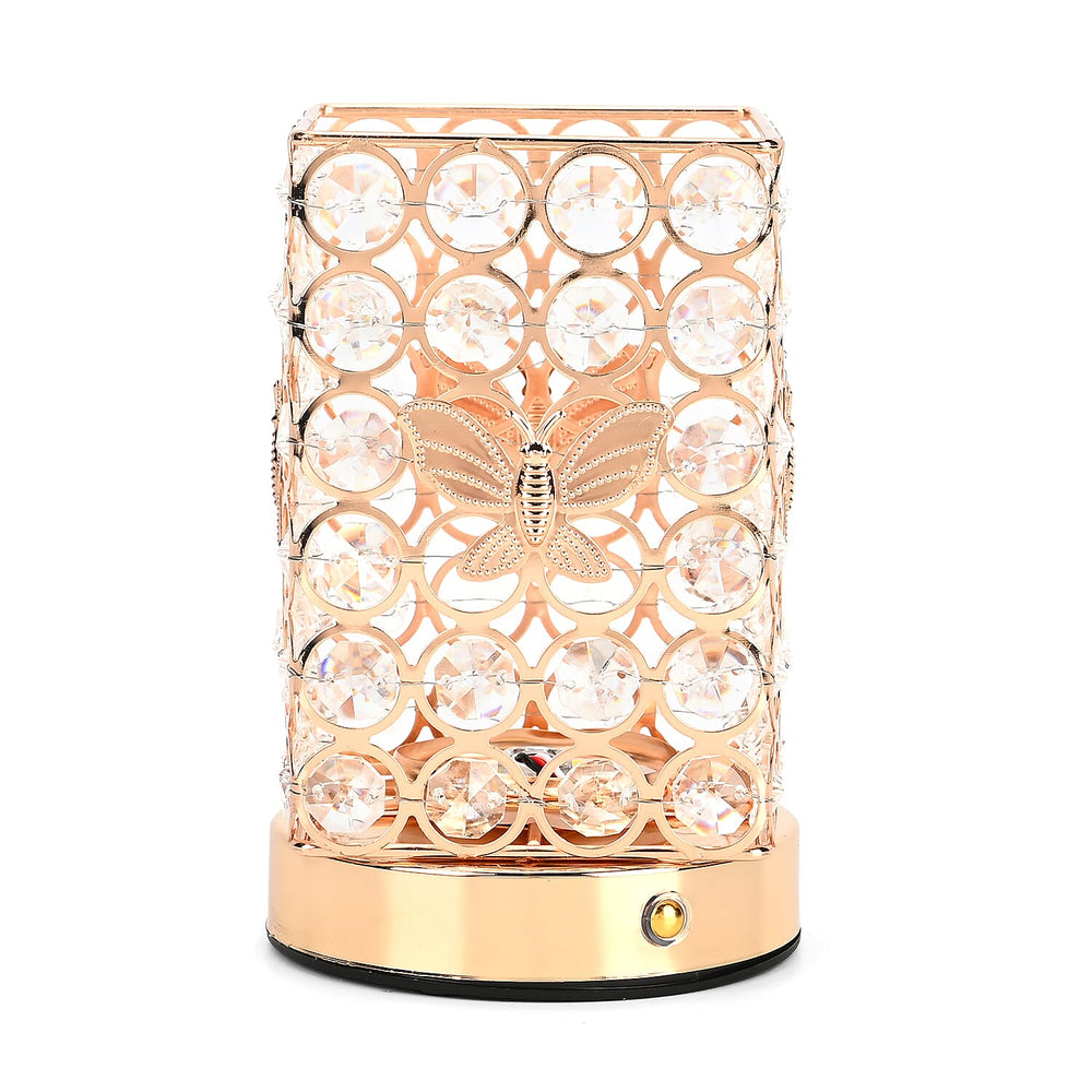 Crystal Table Lamp - Rechargable - 3 Light Modes -  Touch Control LED Table Lamp