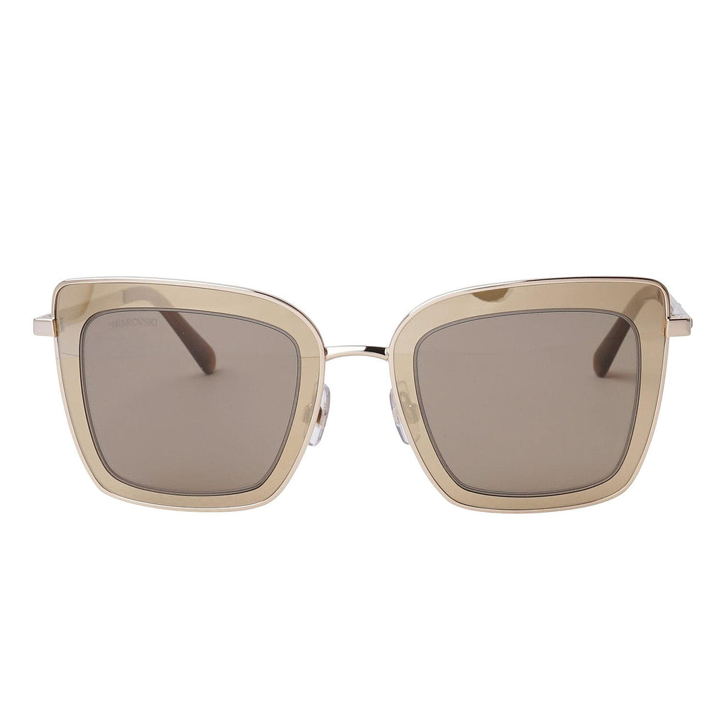 Designer - Crystal Studded Square Sunglasses with Brown Lenses and  Encrusted Temples