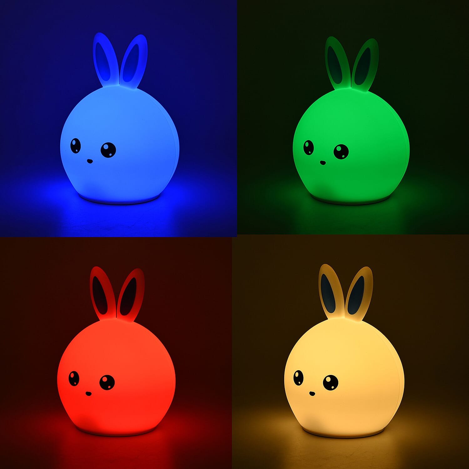Squishy Colour Changing Rechargeable Silicone Lamp - Rabbit