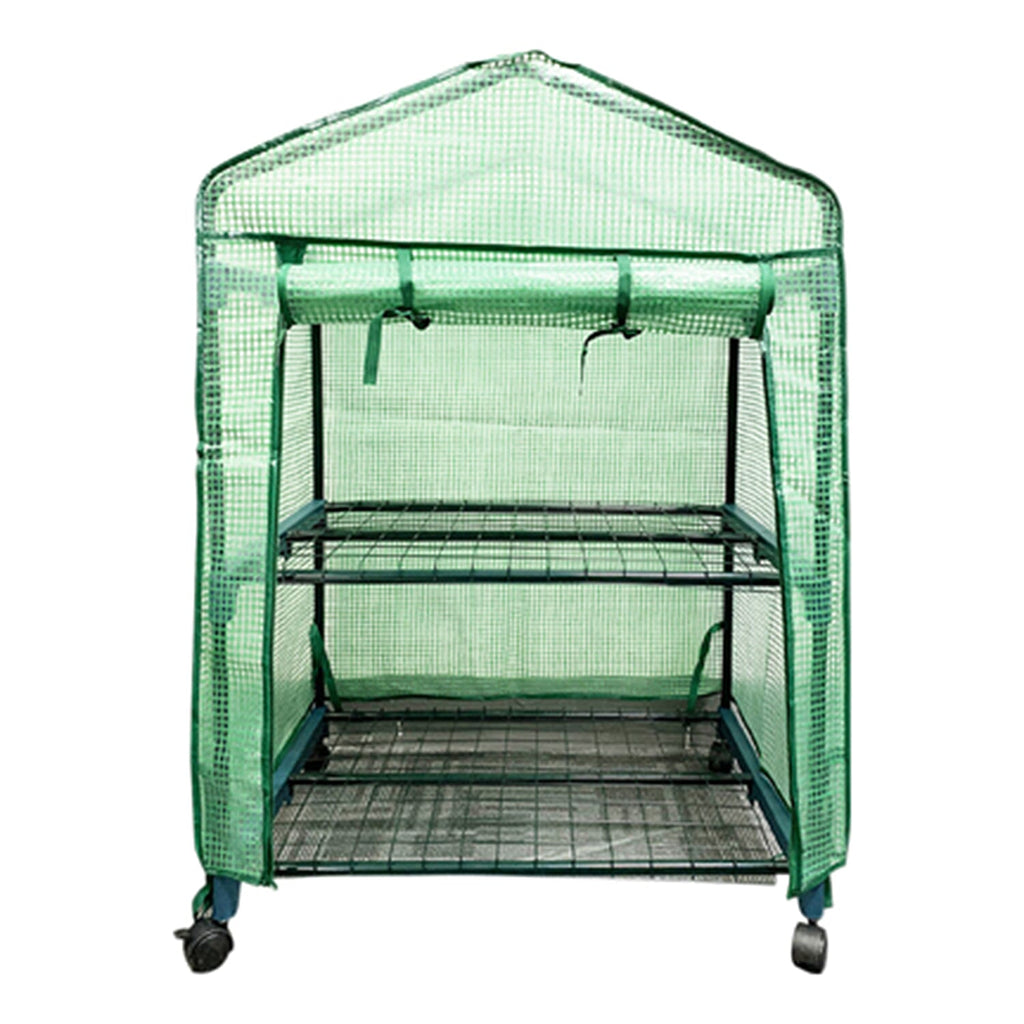 St Helens 2 Tier Grow House (Size 93x69x49 cm) - Green