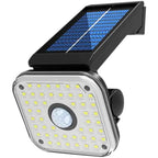 St Helens 48 LED Solar Powered Outdoor Security Light With PIR and Adjustable Bracket