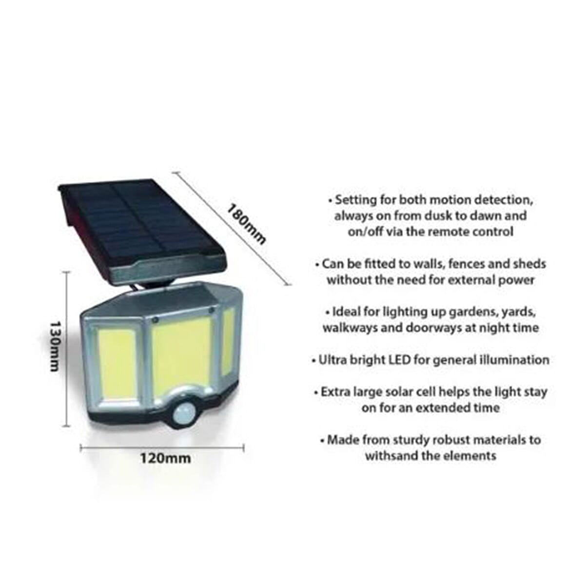 Outdoor Lighting (Size 130x120x180 cm) - Black