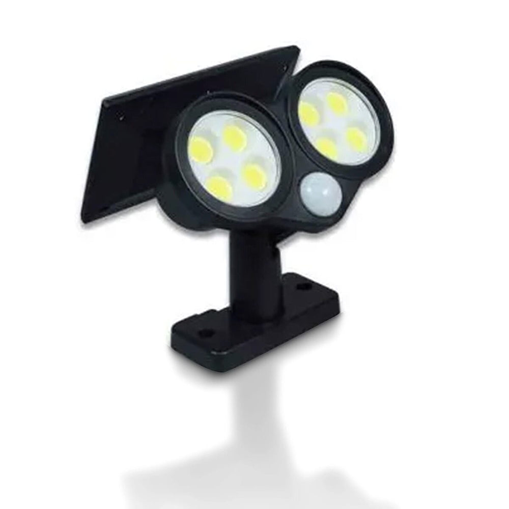 St Helens Twin LED Solar Security Lamp Wall and Floor Mount with Movement Sensor