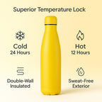 Stay Hydrated with HD Water Bottle (500ml) - Yellow