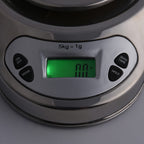 Electronic Kitchen Scales with Stainless Steel Mixing Bowl, Timer and Temperature Sensor, Digital Wet and Dry Food Weighing Scale for Cooking and Baking - 11lb-5kg