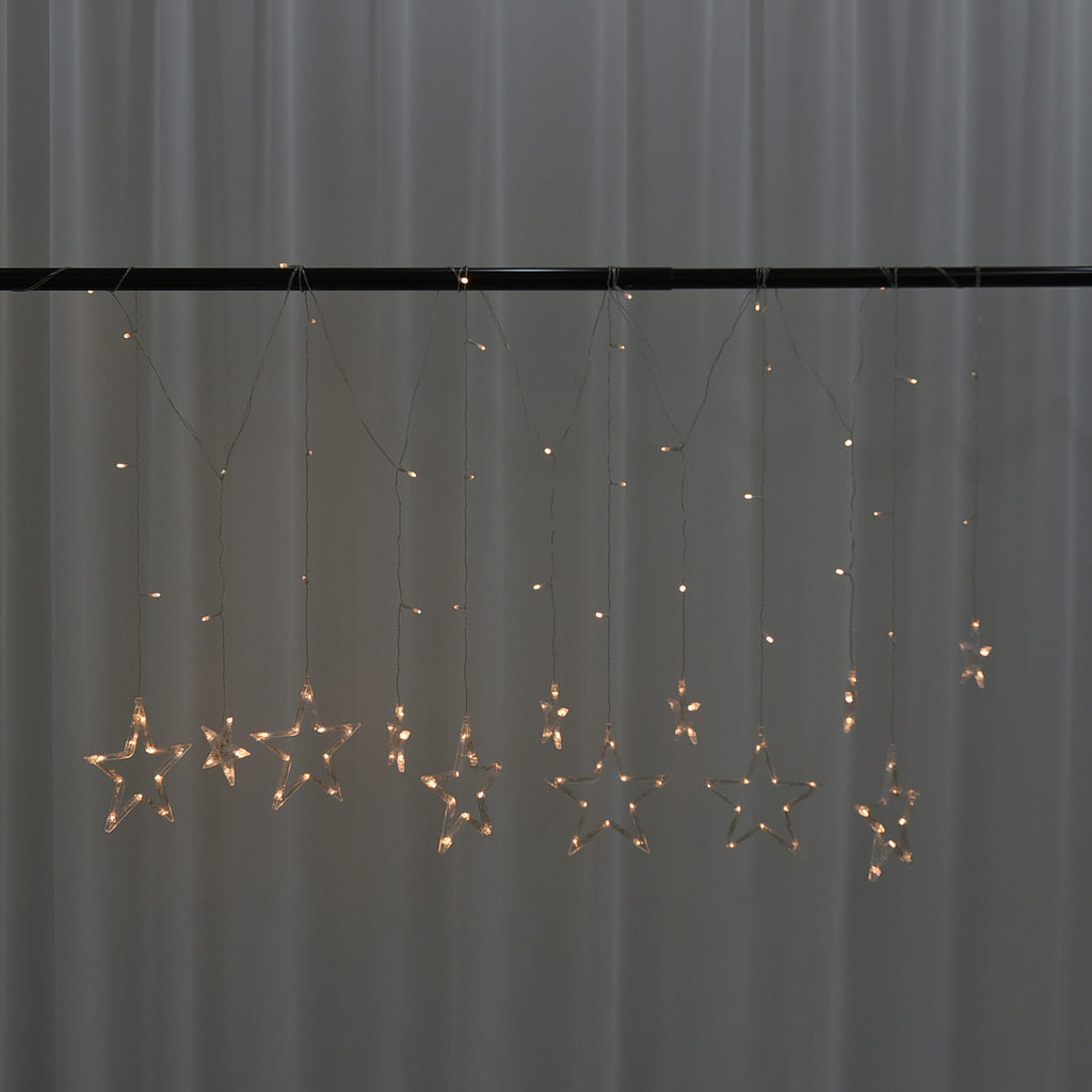 Star Inspired LED Curtain String Light with USB Cable or Battery Compartment (Requires 3AA Batteries not Incld) (Size 350x85Cm)