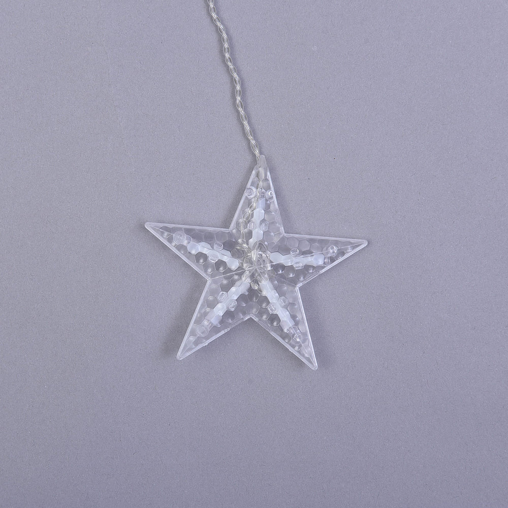 Star Inspired LED Curtain String Light with USB Cable or Battery Compartment (Requires 3AA Batteries not Incld) (Size 350x85Cm)