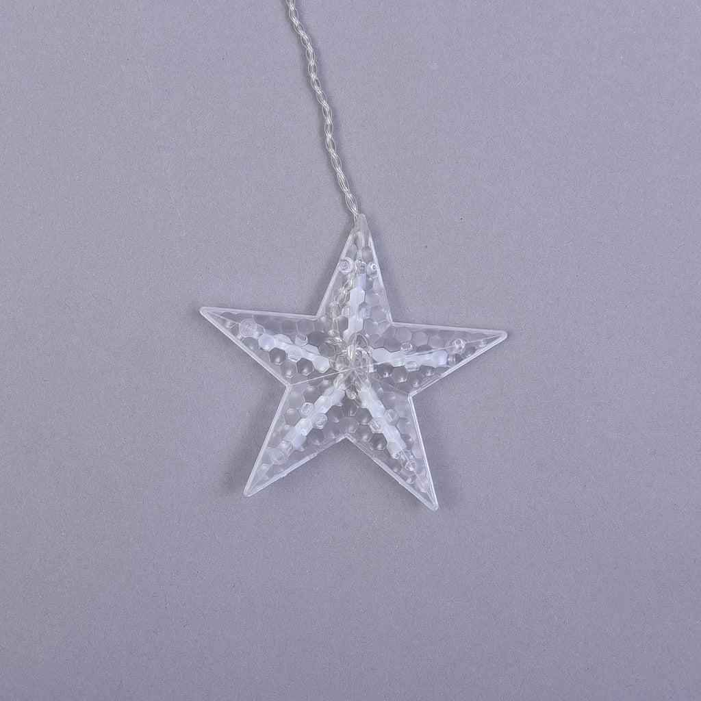 Star Inspired LED Curtain String Light with USB Cable or Battery Compartment (Requires 3AA Batteries not Incld) (Size 350x85Cm)