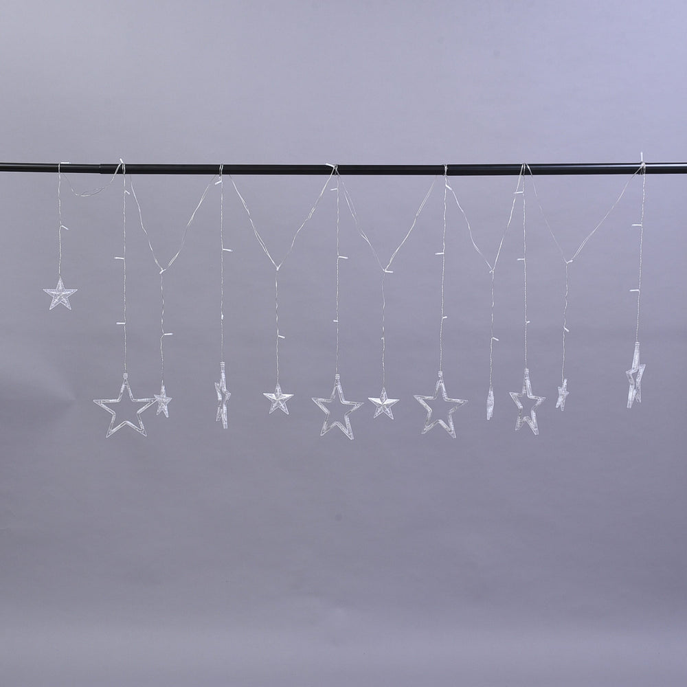 Star Inspired LED Curtain String Light with USB Cable or Battery Compartment (Requires 3AA Batteries not Incld) (Size 350x85Cm)