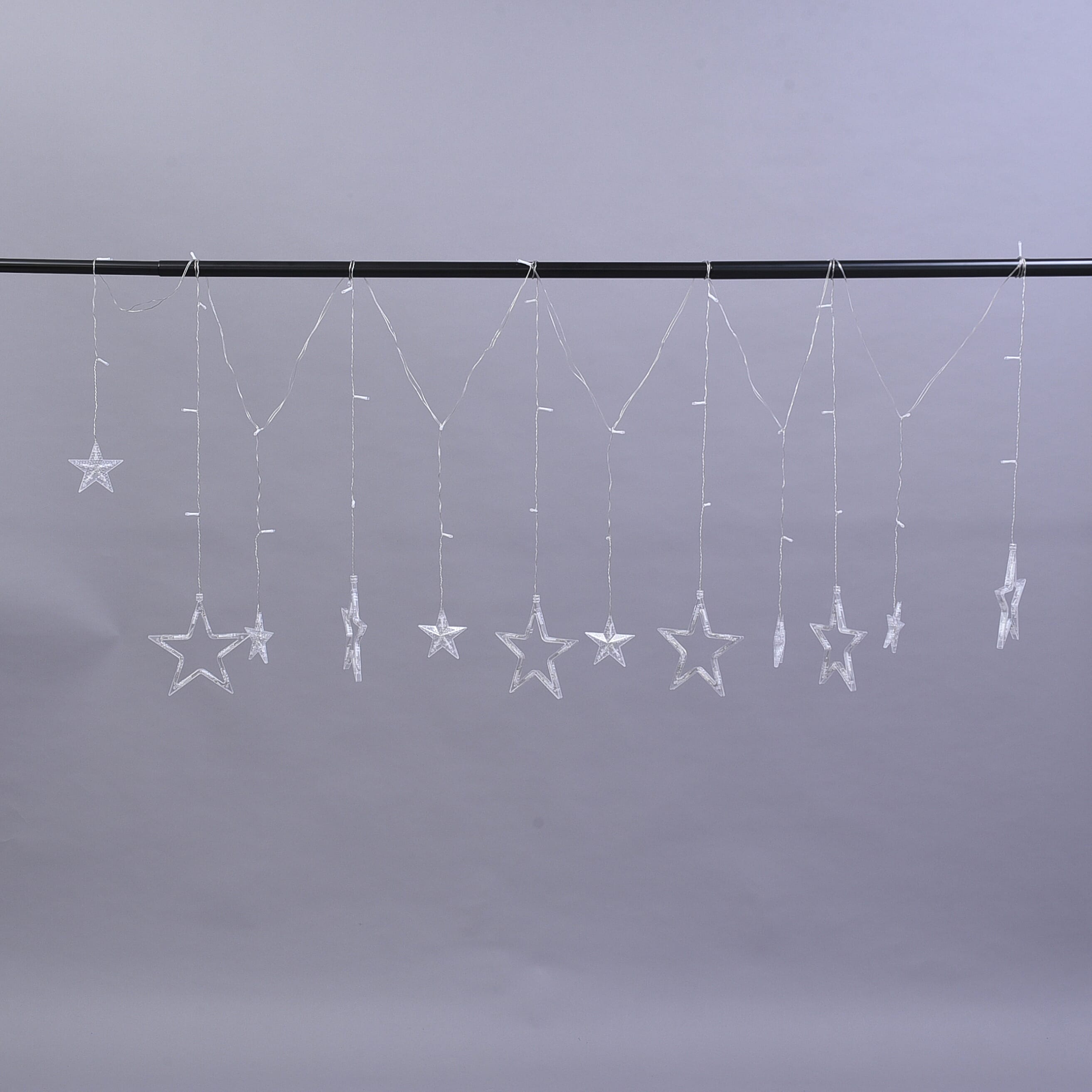 Star Inspired LED Curtain String Light with USB Cable or Battery Compartment (Requires 3AA Batteries not Incld) (Size 350x85Cm)