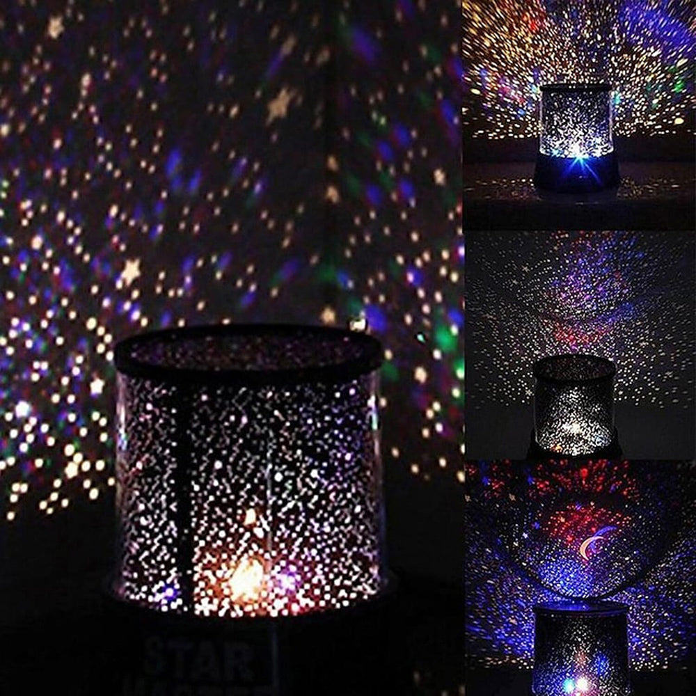 Star Projector Night Light - Black