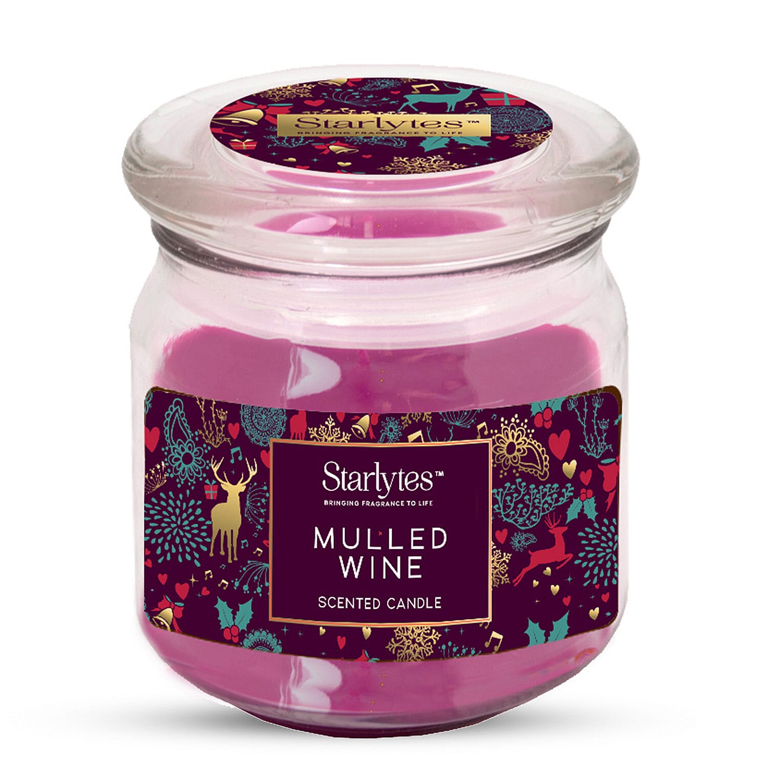 Starlytes Ginger Bread Jar Candle - Purple