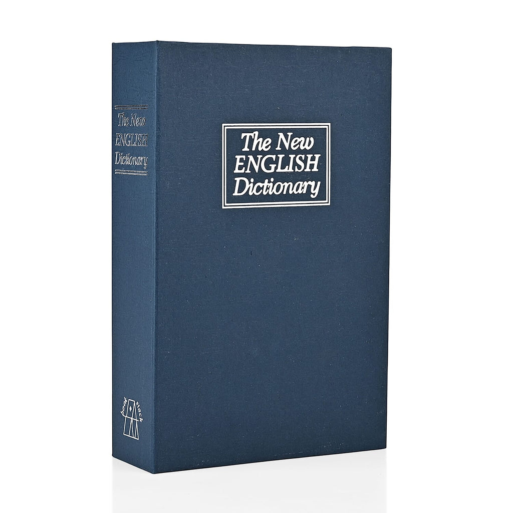 Hidden Dictionary Book Safe - Steel Security Box (235x155x55mm) - Blue - White