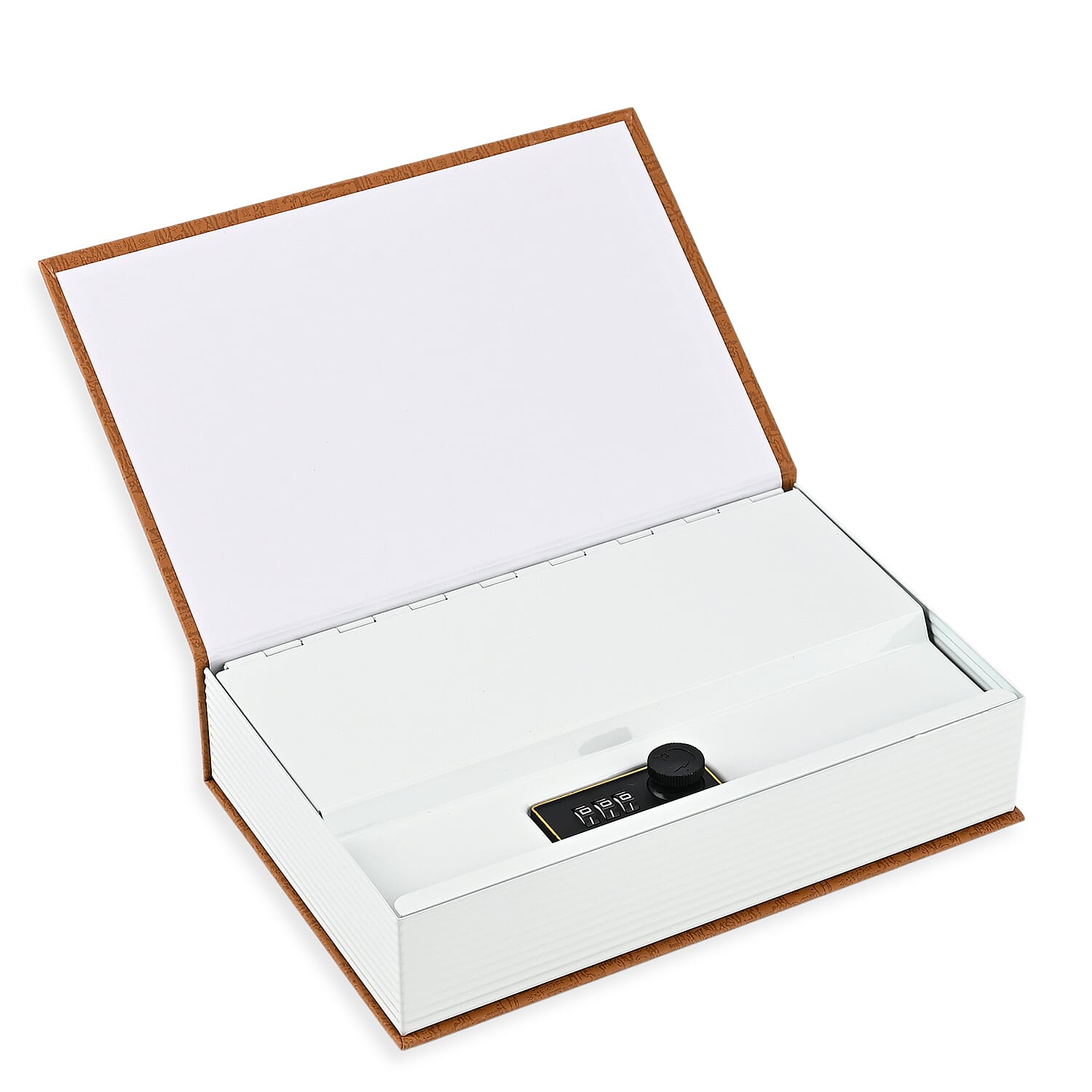 Hidden Dictionary Book Safe - Steel Security Box (235x155x55mm) - Gold - White
