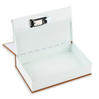 Hidden Dictionary Book Safe - Steel Security Box (235x155x55mm) - Gold - White