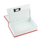 Hidden Dictionary Book Safe - Steel Security Box (235x155x55mm) - Red - White