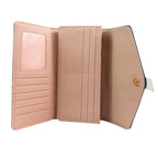Leatherette Stefanie Colour Block Purse - Nude