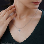 Sterling Silver Cross Pendant with Clasp, Silver Wt. 6.50 Gms.