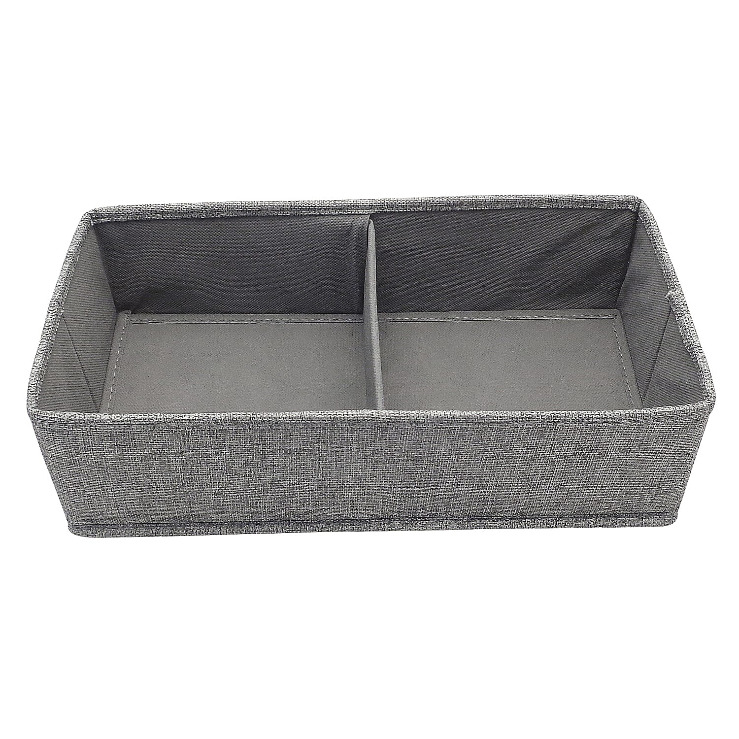 2-Section Draw Divider Set (Size 36x18x10 cm) - Grey