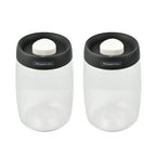Tramontina Glass Vacuum Container with Lid (2 x 1.20L)