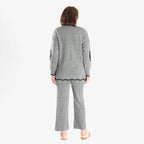 Straight Fit Knitted Trouser (Size 10 to 20) - Grey
