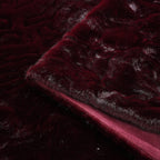 THE OPULENT LUXURY - HUSH HAVEN Ultra Soft - Warm Sumptuous Double Layer Sherpa Faux Fur Blanket 680 GSM (180 x 150 cm) - Dark Wine