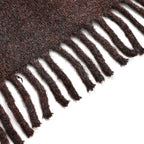 Styled By Heart Pattern Tassel Scarf (Size 200 X 30Cm) - Brown - White