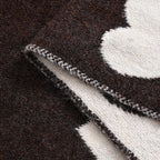 Styled By Heart Pattern Tassel Scarf (Size 200 X 30Cm) - Brown - White