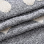 Styled By Heart Pattern Tassel Scarf (Size 200 X 30Cm) - Grey - White