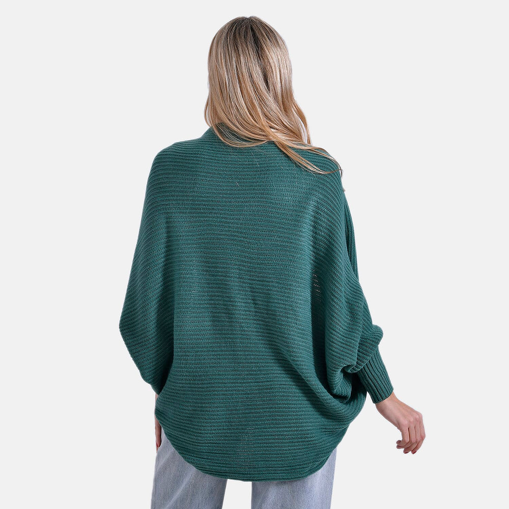 Styled by Oversized Batwing Sleeve Cardigan (One Size) - Light Peach