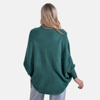 Styled by Oversized Batwing Sleeve Cardigan (One Size) - Light Peach