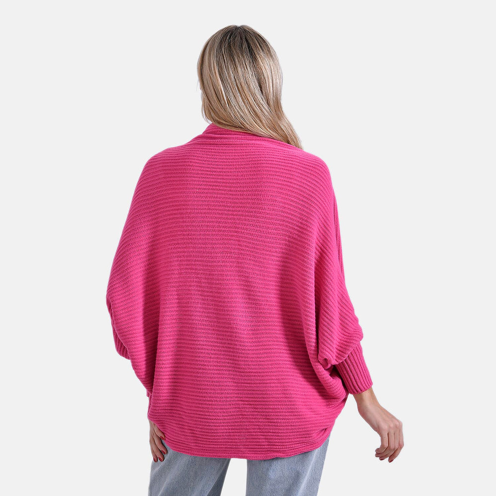 Styled by Oversized Batwing Sleeve Cardigan (One Size) - Light Peach