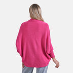 Styled by Oversized Batwing Sleeve Cardigan (One Size) - Light Peach