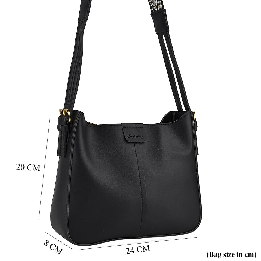 Styled By Crossbody Sling Bag - Black