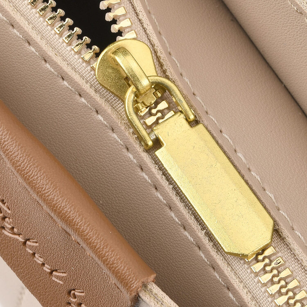 Styled By Adjustable Hobo Strap Crossbody Bucket Bag - Light Khaki