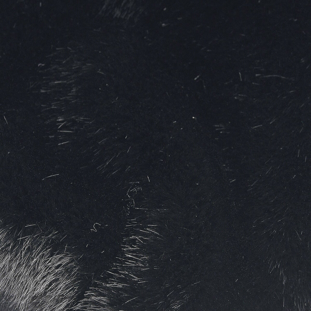 Styled By Super Cozy Faux Fur Mittens (24 x 12 cm, One Size) - Black