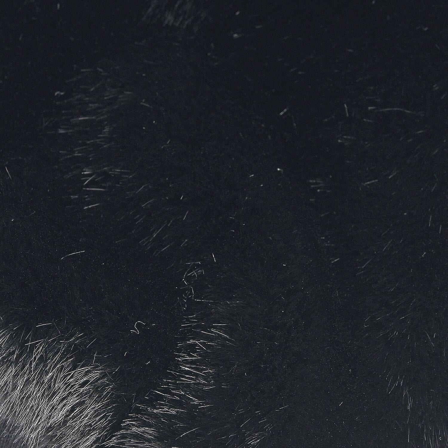 Styled By Super Cozy Faux Fur Mittens (24 x 12 cm, One Size) - Black