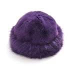 Styled By Patterned Hat, Cap and Earmuff (Size 58x1 cm) - Purple