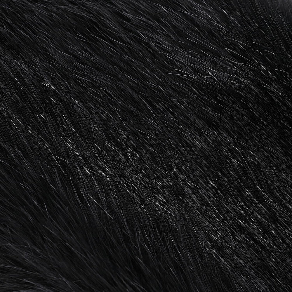 Styled By Faux fur Scarf (One Size) - Black