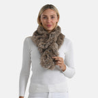 Styled By Faux Fur Scarf (85 x 13 Cm) - Light Brown