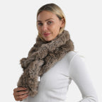 Styled By Faux Fur Scarf (85 x 13 Cm) - Light Brown