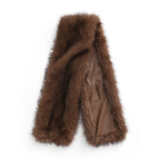 Styled By Faux fur Scarf (One Size)- Light Brown
