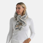 Styled By Faux Fur Scarf (85 x 13 Cm) - White