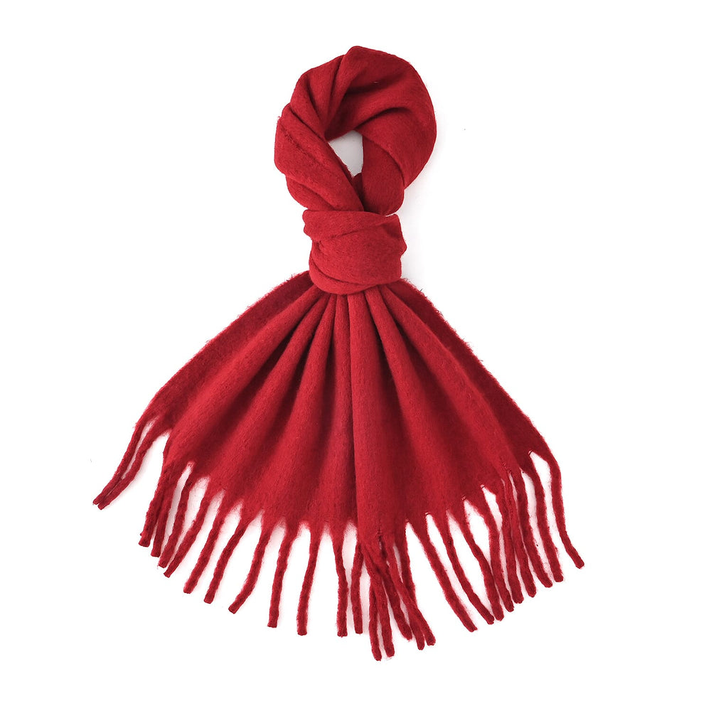 Styled By Soft Scarf with Fringes (180 x 35 Cm) - Red