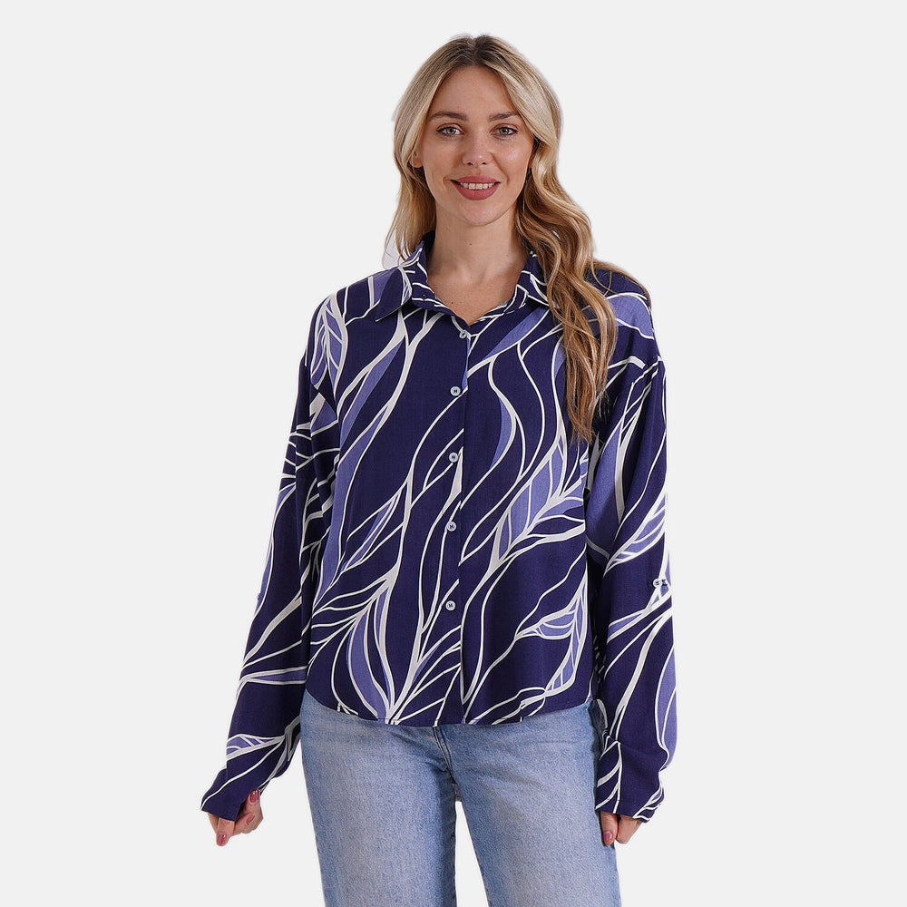 Styled By Shirt (Size - S-M) - Blue & White