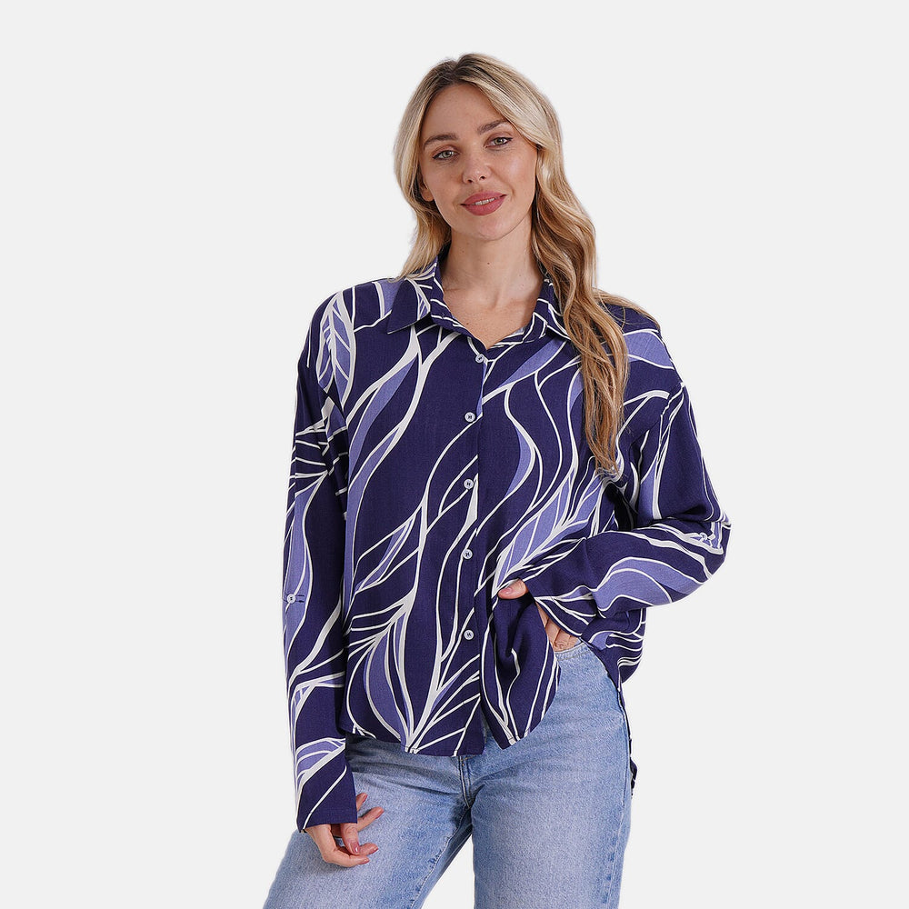 Styled By Shirt (Size - S-M) - Blue & White