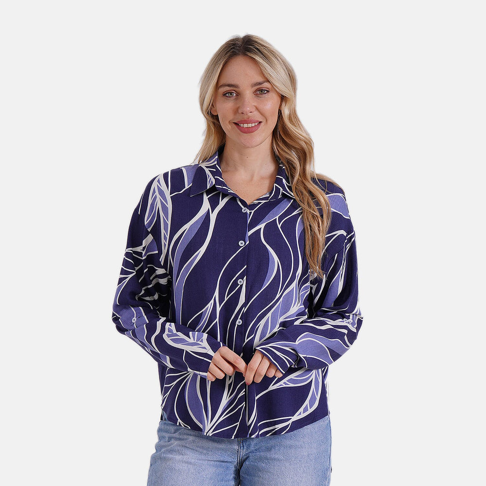 Styled By Shirt (Size - S-M) - Blue & White