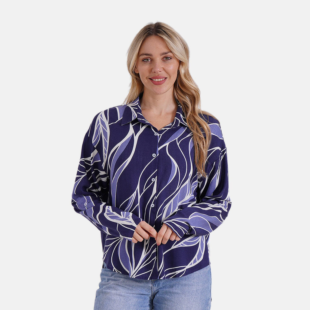 Styled By Shirt (Size - S-M) - Blue & White